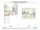 Detailed floor plan of a two-story home with spacious living areas, bedrooms, and a three-car garage at 33750 Ocean Spray Ln, Wesley Chapel, FL 33543