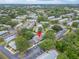 An aerial view of the condo complex showcasing the buildings and surrounding green spaces at 4215 E Bay Dr # 1005D, Clearwater, FL 33764