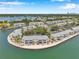 Aerial view of a waterfront community with well-maintained landscaping at 5260 Coquina Key Se Dr # C, St Petersburg, FL 33705