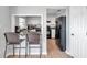 Kitchen sink and countertops with an ocean view and modern appliances, seamlessly combining functionality with a picturesque backdrop at 5260 Coquina Key Se Dr # C, St Petersburg, FL 33705