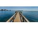 Waterfront views from private wooden pier extending into calm, blue waters at 6158 Palma Del Mar S Blvd # 306, St Petersburg, FL 33715