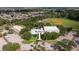 Aerial view of a community recreational center with sports fields and other neighborhood amenities at 6542 95Th N Pl, Pinellas Park, FL 33782