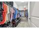 Walk-in closet with generous storage space, shelving, and organized hanging areas at 6745 Citrus Creek Ln, Tampa, FL 33625