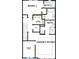 Floor plan showcasing the second floor which features the bedrooms, bathrooms and owner's retreat at 7240 Sutton Ln, Sarasota, FL 34240