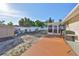 This backyard features a patio and plenty of space at 8702 Congress St, Port Richey, FL 34668