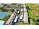 Aerial view of townhomes and covered parking at 9209 Seminole Blvd # 156, Seminole, FL 33772