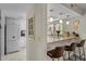 The kitchen offers an open view of the countertop dining and appliances at 9209 Seminole Blvd # 156, Seminole, FL 33772