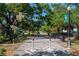 Charming street view of Dunedin with shady trees and a multi-use paved trail for walking and biking at 1126 Tarridon Ct, Dunedin, FL 34698