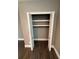 A spacious closet with shelving and a rod for hanging clothes at 1147 Halapa Way, Trinity, FL 34655