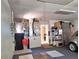 This garage is clean and spacious with ample room for parking and storage at 1291 Stony Brook Ln, Dunedin, FL 34698