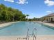 Large community pool with clear blue water, ladder access, and surrounding lounge area at 17729 Nectar Flume Dr, Land O Lakes, FL 34638
