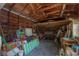 Interior of a shed containing tools, an air mattress, a bicycle, and various household items at 204 E North St, Tampa, FL 33604