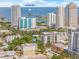 Wonderful aerial view of downtown St. Petersburg with the Palladium Flats condominium complex at 205 5Th N Ave # 501, St Petersburg, FL 33701