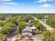 Pictureseque aerial view of homes nestled in a green and leafy neighborhood at 2078 Madrid N Ct, Clearwater, FL 33763