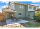 Inviting backyard patio ideal for entertaining, offering a view of the home's well-maintained exterior at 2078 Madrid N Ct, Clearwater, FL 33763