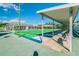 Shuffleboard courts with shelter and benches in active Florida community at 2960 59Th S St # 614, Gulfport, FL 33707