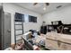 Bedroom with a window and a ceiling fan at 3008 Jackson N St, St Petersburg, FL 33704