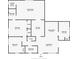 Detailed floor plan showcasing the layout of the home's living spaces and bedrooms at 35031 Shale St, Webster, FL 33597
