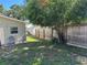 Cozy backyard featuring outdoor seating and a privacy fence at 3827 15Th N Ave, St Petersburg, FL 33713