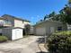 A spacious detached garage and a convenient storage shed in the back yard at 3827 15Th N Ave, St Petersburg, FL 33713
