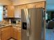 Kitchen featuring a stainless steel refrigerator and plenty of cabinet space at 3827 15Th N Ave, St Petersburg, FL 33713