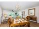 Inviting living room with a wood table, comfortable seating, and a view of a serene body of water at 6151 Bahia Del Mar Blvd # 126, St Petersburg, FL 33715