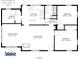 Floor plan of home layout with dimensions of all rooms for ideal space planning at 670 Wooddell Dr, Safety Harbor, FL 34695