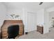 A bedroom features a desk and a closet and a world map wall decor at 842 Tennyson Mill Cir, Tampa, FL 33619