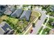 A well-maintained backyard with lush landscaping, privacy fence, and convenient access to neighborhood street at 9931 Victory Gallop Loop, Ruskin, FL 33573