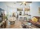 Open-concept living room flows seamlessly into the kitchen, ideal for entertaining at 1007 English Bluffs Ct, Brandon, FL 33511