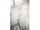 Clean and bright tiled shower with clear glass enclosure at 12300 Park Blvd # 222, Seminole, FL 33772