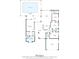 Detailed floor plan showcasing the layout of the home with measurements and room names at 12339 Roseland Dr, New Port Richey, FL 34654