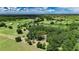 This aerial view showcases the lush landscape with scattered trees, providing privacy and scenic beauty at 12434 Cody Dr, Wimauma, FL 33598