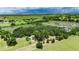 Expansive aerial view of a lush property with mature trees in a rural area at 12434 Cody Dr, Wimauma, FL 33598