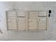 Wall-mounted secured mailboxes for residents' convenience with slots for outgoing and incoming mail at 16330 Gulf Blvd # 201, Redington Beach, FL 33708