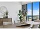Close up view of a beautifully appointed dining table and elegant furnishings in a modern dining space at 199 Dali Blvd # 2, St Petersburg, FL 33701