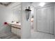 Bathroom featuring vanity and shelving at 2533 Dolly Bay Dr # 203, Palm Harbor, FL 34684