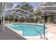 Inviting screened-in pool with spa and lush greenery provides a tranquil retreat at 27709 Robin Roost Ln, Wesley Chapel, FL 33544