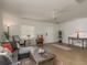 Comfortable living room featuring wood-look floors, modern decor, and ample space at 314 Bath St, Tarpon Springs, FL 34689