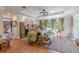 Cozy living room with hardwood floors and natural light at 316 Lafayette Blvd, Oldsmar, FL 34677