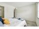 This bedroom offers comfortable carpeting, a nice window, and a doorway to the rest of the home at 413 Meadow Ln # 81, Oldsmar, FL 34677