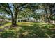 Spacious backyard with mature trees, offering a private outdoor space at 455 Cypress Lake Ct, Oldsmar, FL 34677