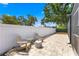 Private brick-paved backyard with comfortable seating and a peaceful ambiance at 5032 Cypress Trace Dr, Tampa, FL 33624