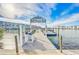 North Dock at Town Shores of Gulfport, with boat slips and scenic waterfront views at 6020 S Shore Blvd # 709, Gulfport, FL 33707