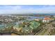 Scenic aerial view of the waterfront community showcasing the neighborhood and marina at 6319 Sunset Bay Cir, Apollo Beach, FL 33572