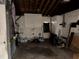 The basement with concrete floor and overhead beams at 8244 125Th St, Seminole, FL 33772
