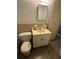 The bathroom features a sink and toilet and is ready for upgrades at 8244 125Th St, Seminole, FL 33772