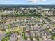 High angle view showcasing a neighborhood of single-Gathering homes in a suburban community at 1002 Cavour Ct, Brandon, FL 33511