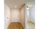 Welcoming foyer with wood-look tile, closet, and access to living areas at 1041 Bowsprit Ln # 1041, Holiday, FL 34691