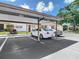 Assigned covered parking for the townhouses, offering protection from the elements at 1041 Bowsprit Ln # 1041, Holiday, FL 34691